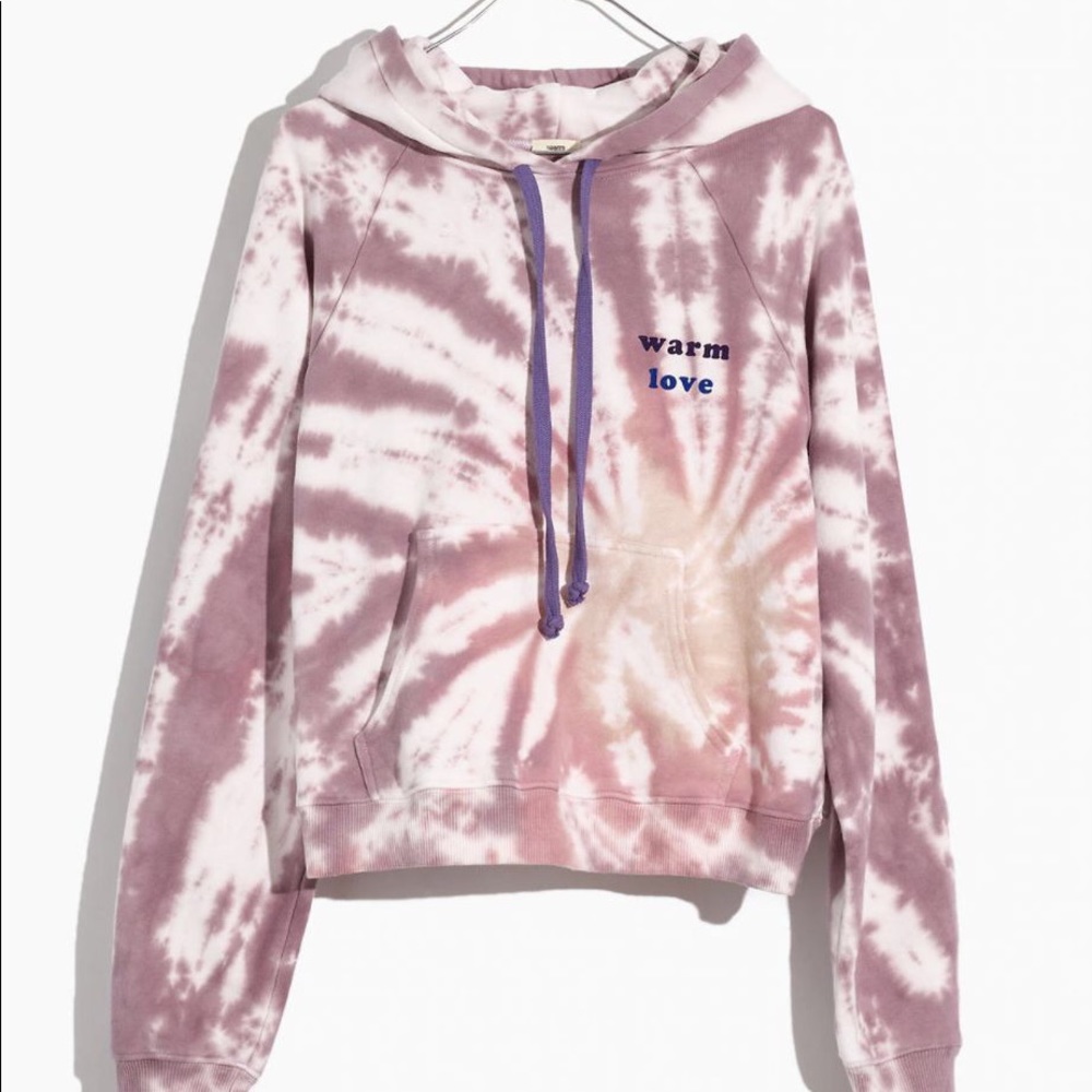 ISO Madewell Warm Tie-Dye Love Hoodie Sweatshirt